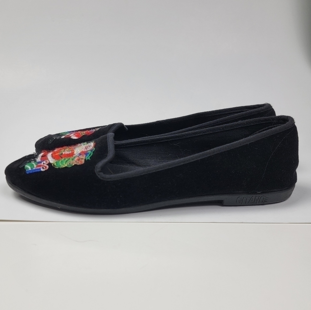 Vintage Gitano Christmas Santa Flats Loafers 7.5 - Picture 6 of 11